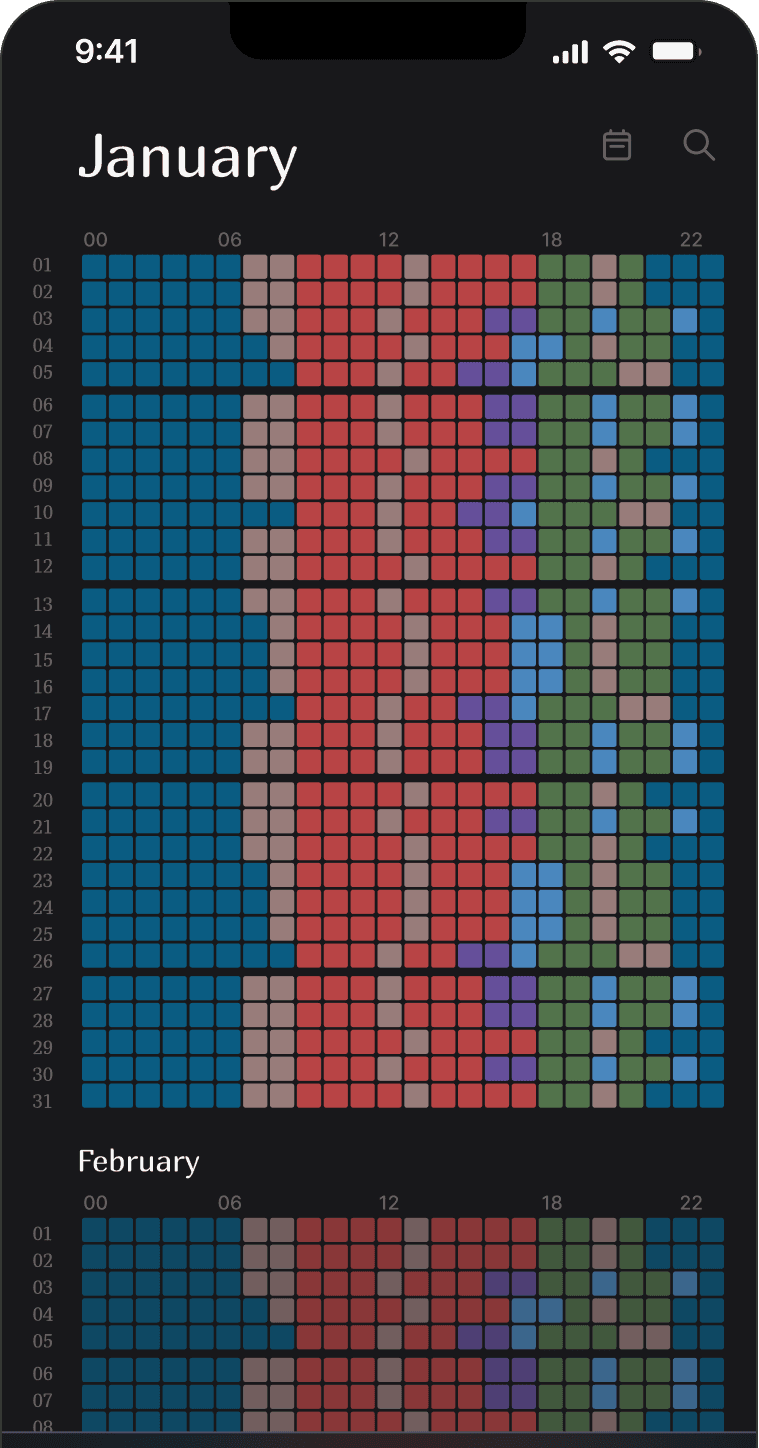 Cadence month view